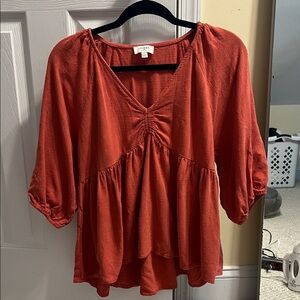 Boho Umgee Rust Blouse